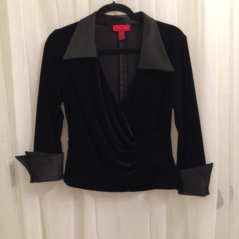 Velvet and Satin TOP black, Nordstrom, Formal